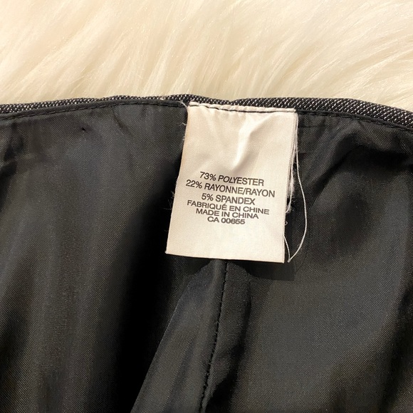 Grey pencil skirt with draping - Picture 3 of 3